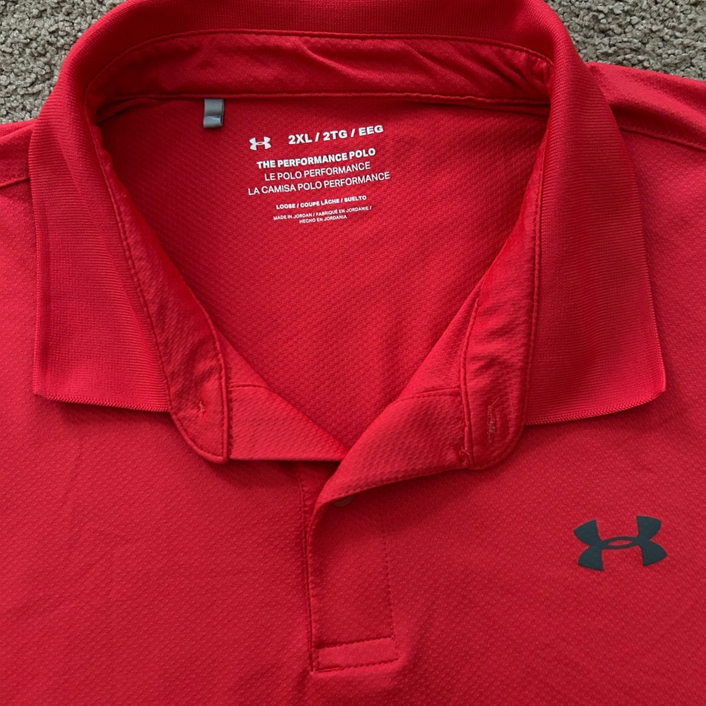 Under Armour Performance Men's Polo Shirt size 2XL - Picture 2 of 3